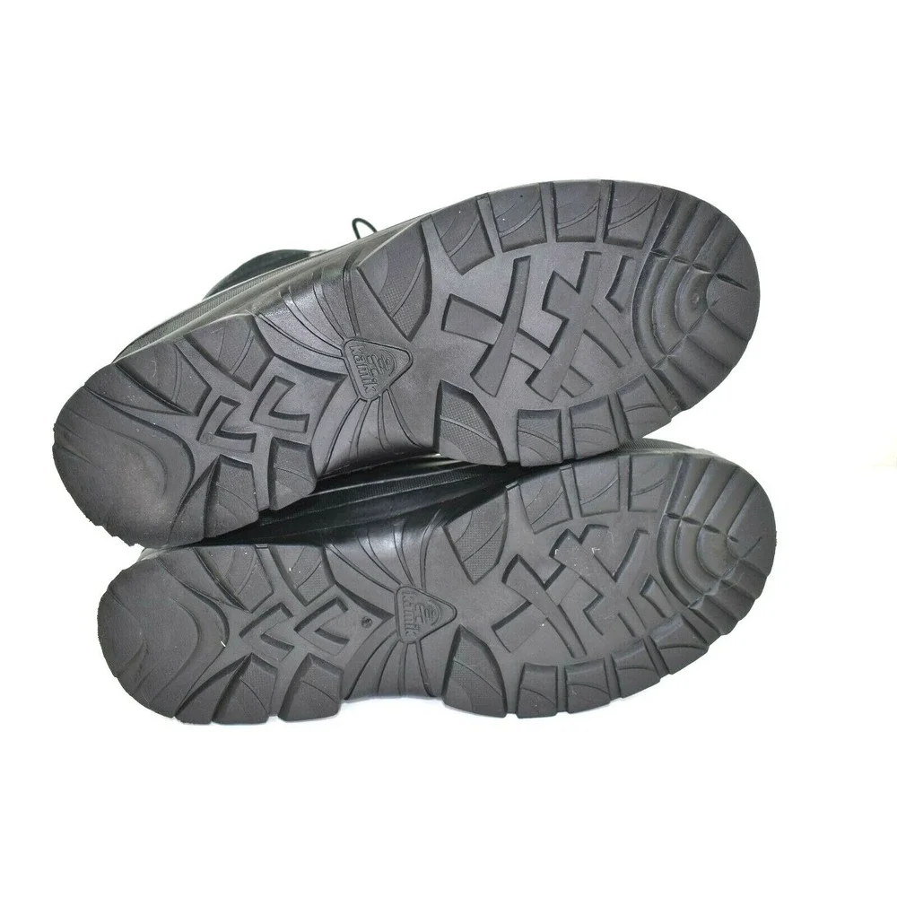 KAMIK WAUSAU Mens Waterproof Leather Winter Boots‎ Black Size 11